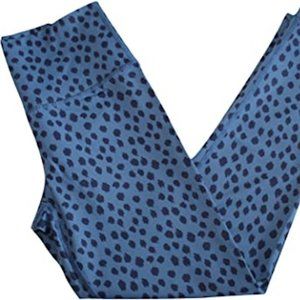 AERIE Move High Rise Dot Legging Chakra Blue Size